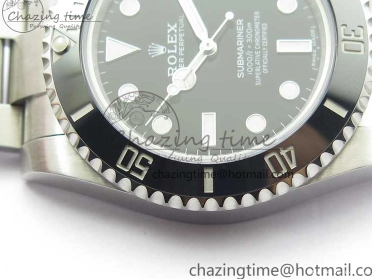 AAA Replica Watches 2989 No 904L 1:1 A Edition Black Bracelet Submariner on Best Date Ceramic Original SS ZZF 114060 1229